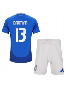 Italien Matteo Darmian #13 Replika Hemmakläder Barn EM 2024 Kortärmad (+ byxor)